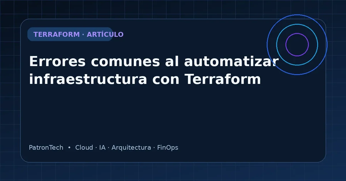 Flujo automatizado de Terraform desde el código hasta la aplicación de infraestructura